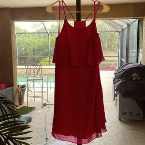 Hot pink Gianni Bini cocktail dress. Size 12 but fits more like an eight.